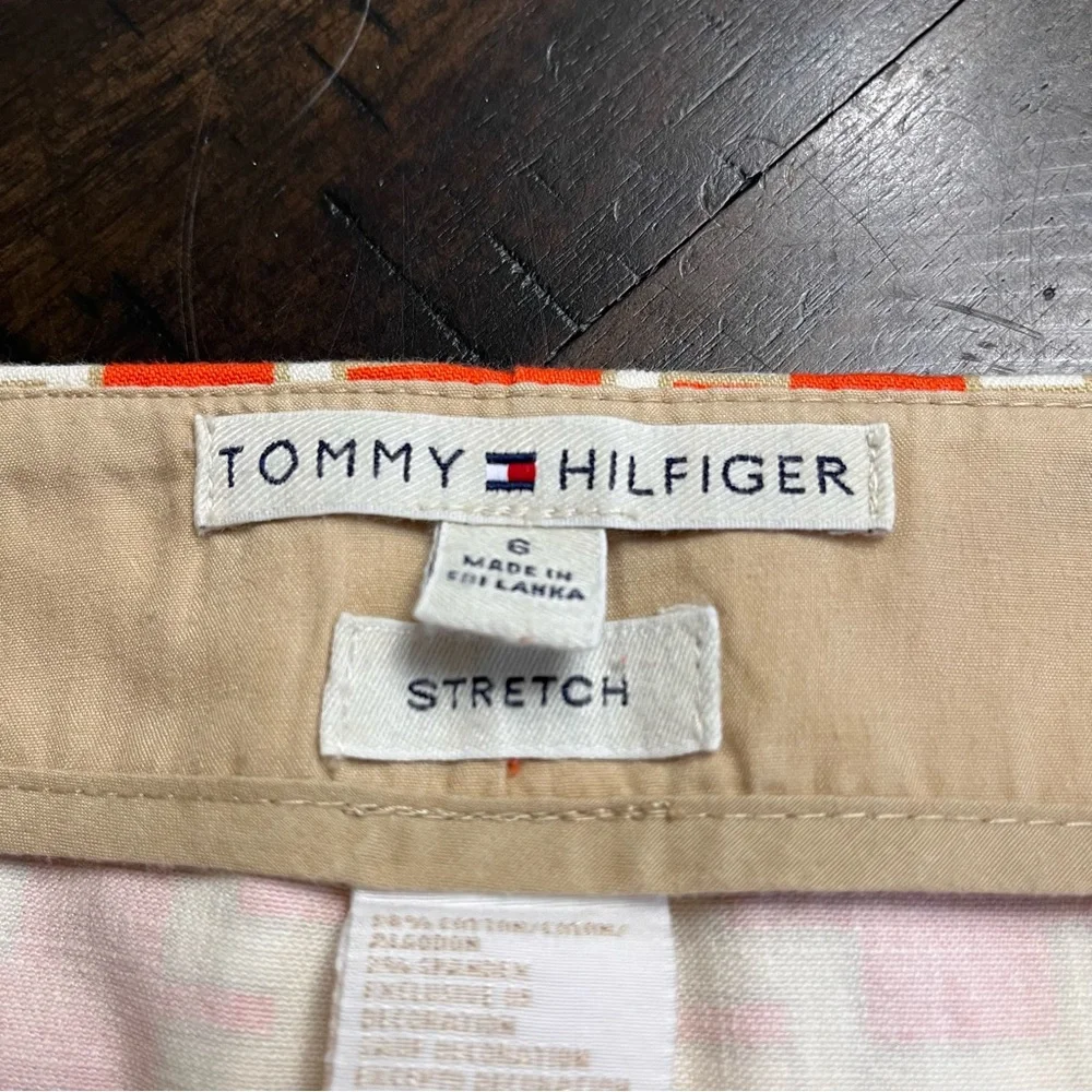 VINTAGE 🔥Tommy Hilfiger🔥 Abstract Belted Skirt Size 6 - Picture 11 of 11